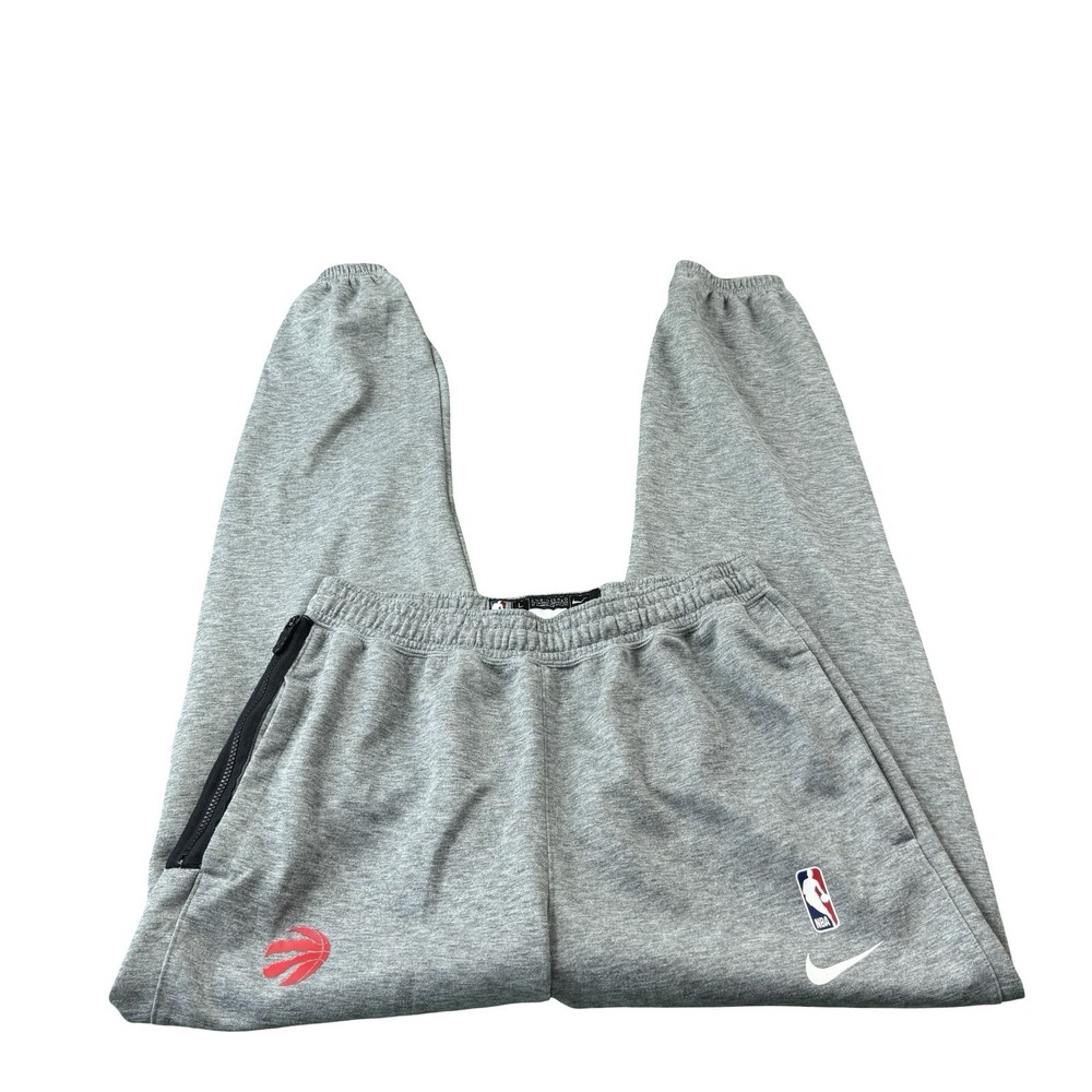 Nike Toronto Raptors Mens Performance Jogger Pants Gray CN5980-063 Size L Tall